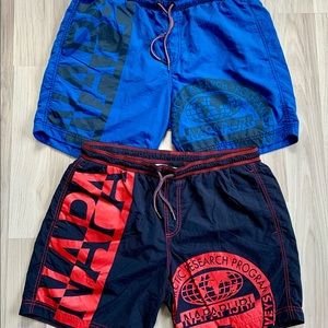 Bundle: 2 NAPAPIJRI Swim Trunk Shorts. Both Large